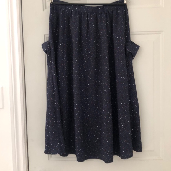 Topshop navy skirt with tiny star print - Picture 2 of 5